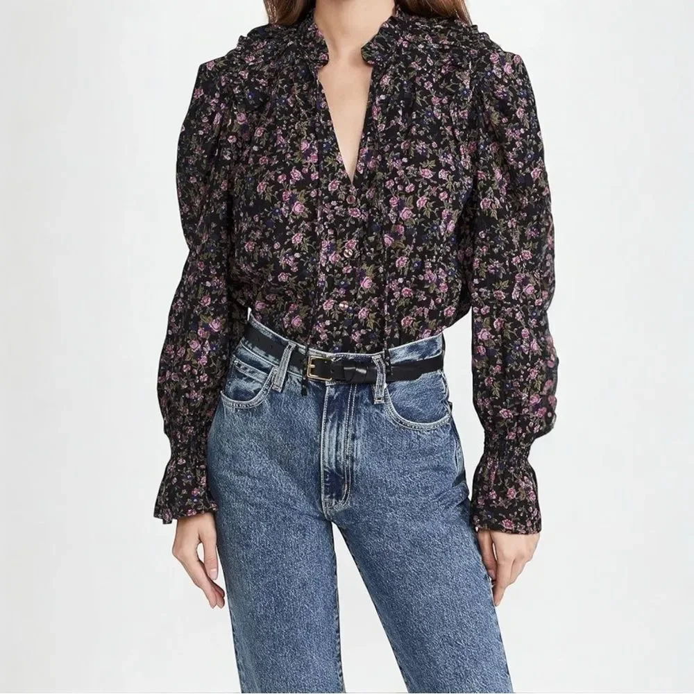 Free People Meant to Be Blouse Size Small